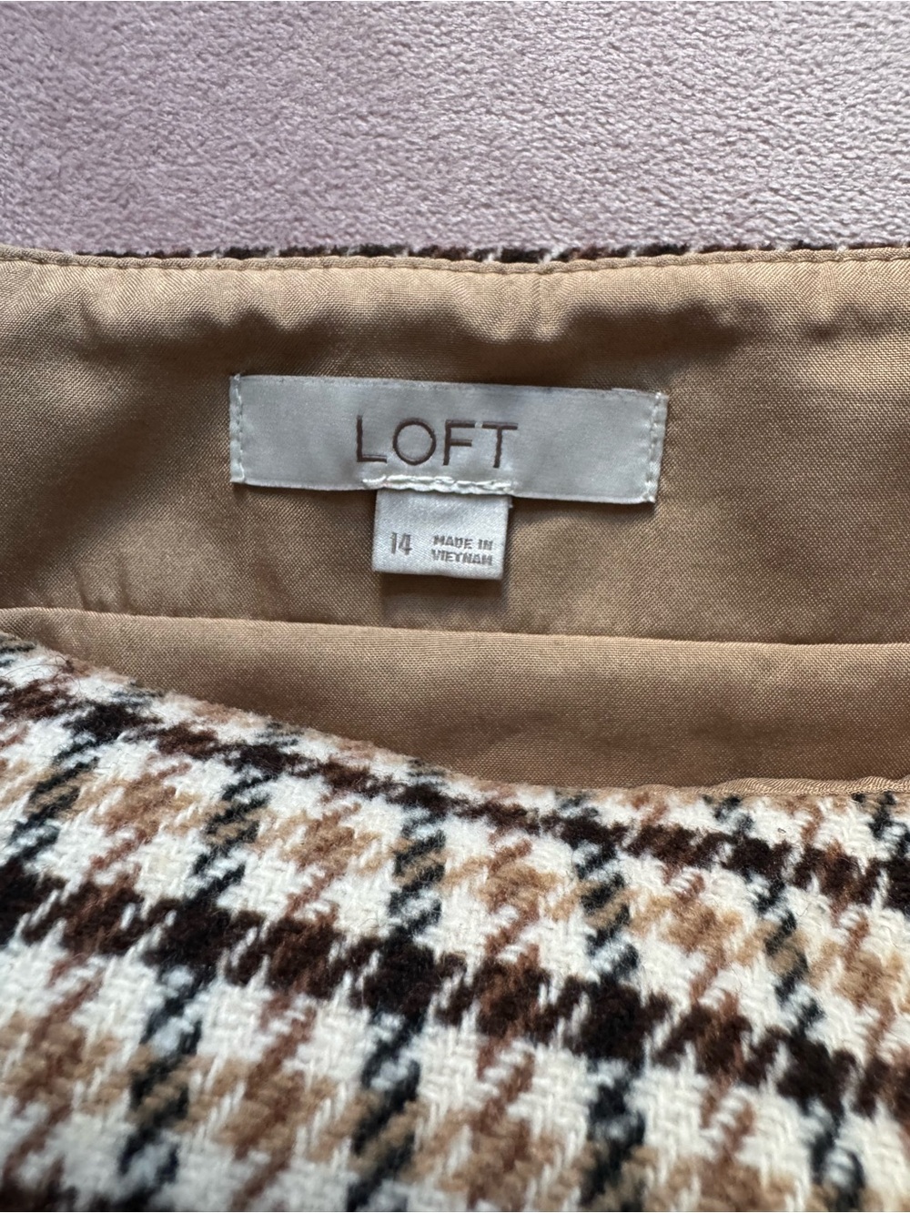 LOFT Horsebit Plaid Mini Skirt 14 - Picture 8 of 13